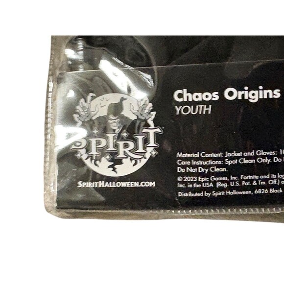 Spirit Halloween Fortnite Youth Chaos Origins Costume XL 14-16 - Picture 4 of 4